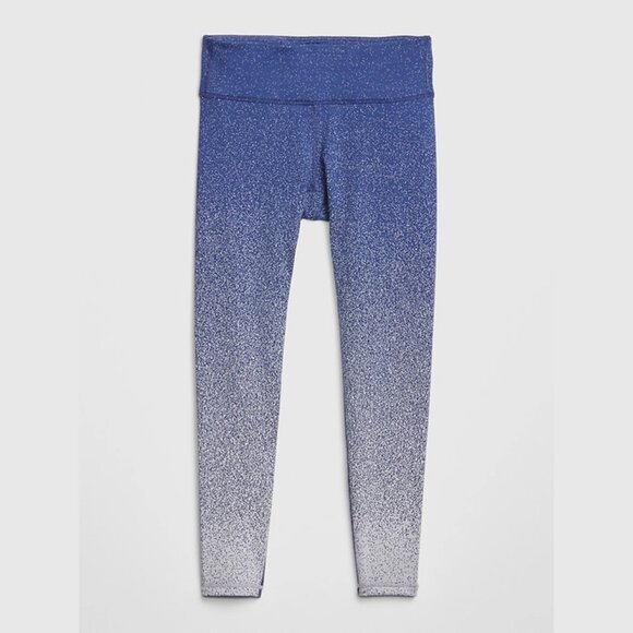 GAP GapFit High Rise Speckle Ombre 7/8 Leggings XL Indigo - Picture 9 of 9